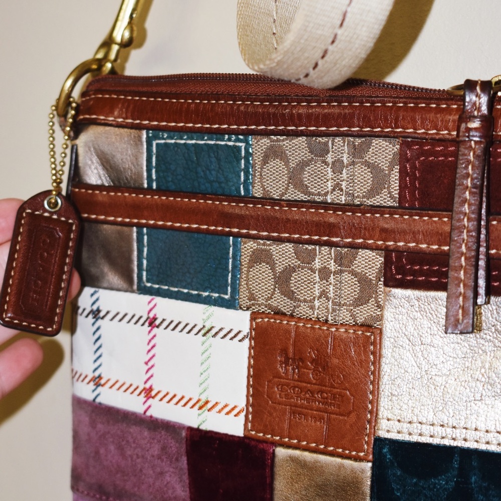 VINTAGE COACH PATCHWORK BAG
 Unique piece!